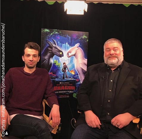 Jay Baruchel and Dean DeBlois of How to Train Your Dragon: The Hidden World