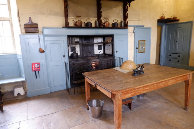 The kitchen at Yew Tree Farm, where Edith would visit Tim and Margie Drewe in order to get some time with her daughter Marigold. 