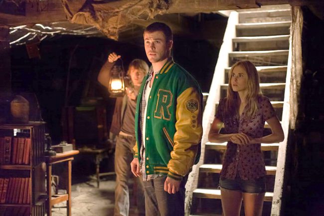 This horror comedy is a little different from your typical horror film. Five college friends (Chris Hemsworth, Kristen Connolly, Anna Hutchison, Fran Kranz, Jesse Williams) arrive at a remote forest cabin for a relaxing getaway, but when they’re chased by ghoulish creatures, the body count rises.