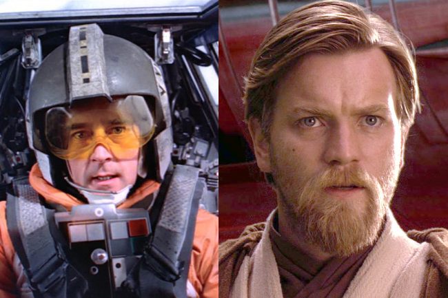 Central to the Star Wars films is the Skywalker family and so it shouldn’t be a surprise that in the franchise is a family connection. Ewan McGregor, best known for his portrayal of Jedi Knight Obi-Wan Kenobi is actually the nephew of original trilogy cast member Denis Lawson, who portrayed Rebel Alliance pilot Wedge Antilles.