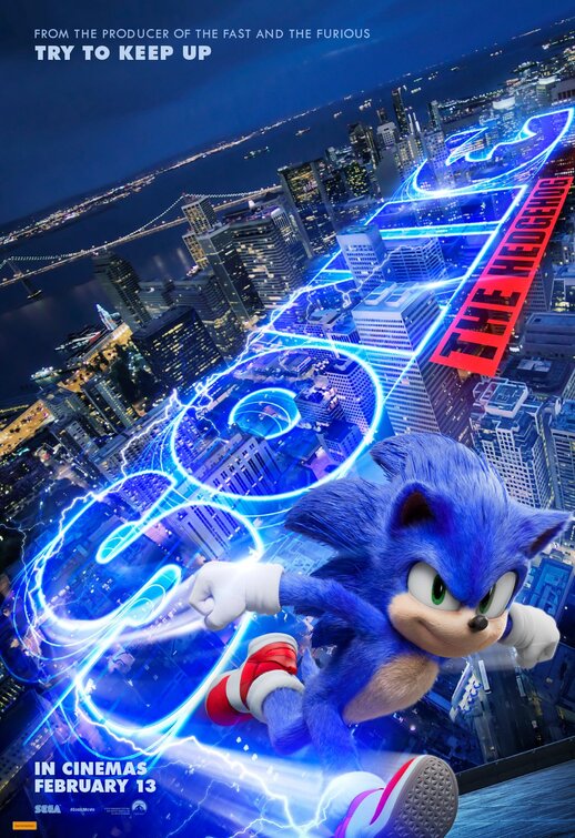 Sonic the Hedgehog movie poster