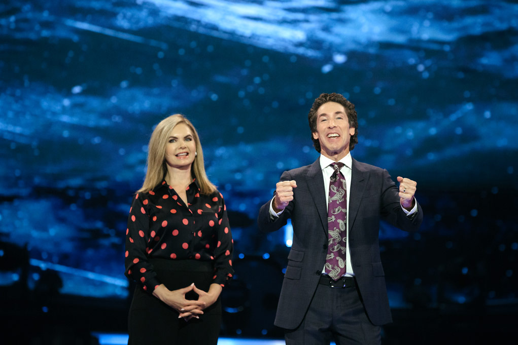 Victoria and Joel Osteen. Courtesy of Lakewood Church