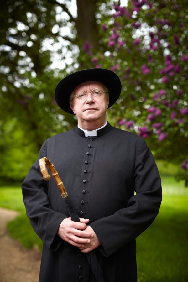 Mark Williams as Father Brown. Courtesy BritBox