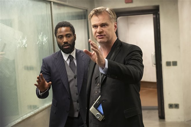 Christopher Nolan and John David Washington