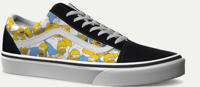 Simpsons x Vans Customs Old Skool