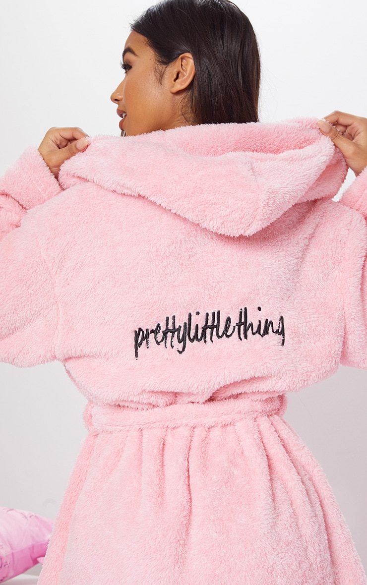 Pink Fluffy Dressing Gown from Pretty Little Thing