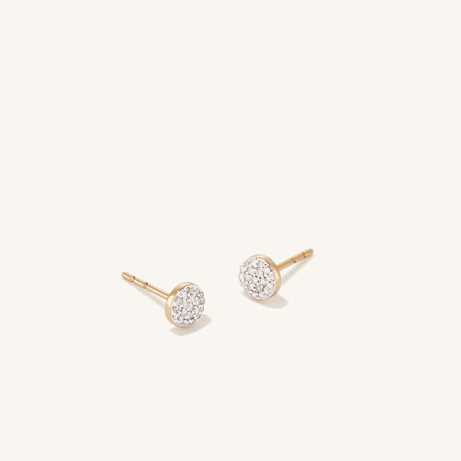 Mejuri Pave Diamond Round Studs