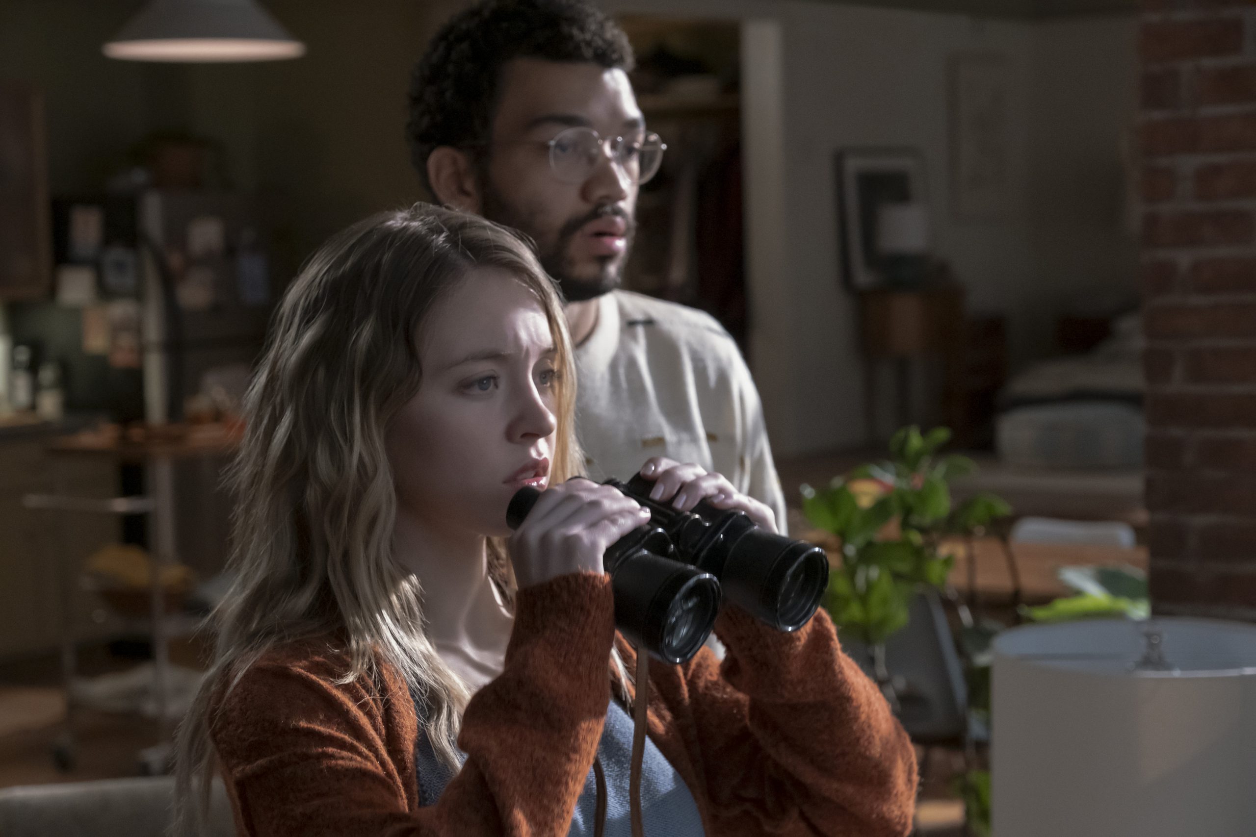 Sydney Sweeney and Justice Smith star in The Voyeurs