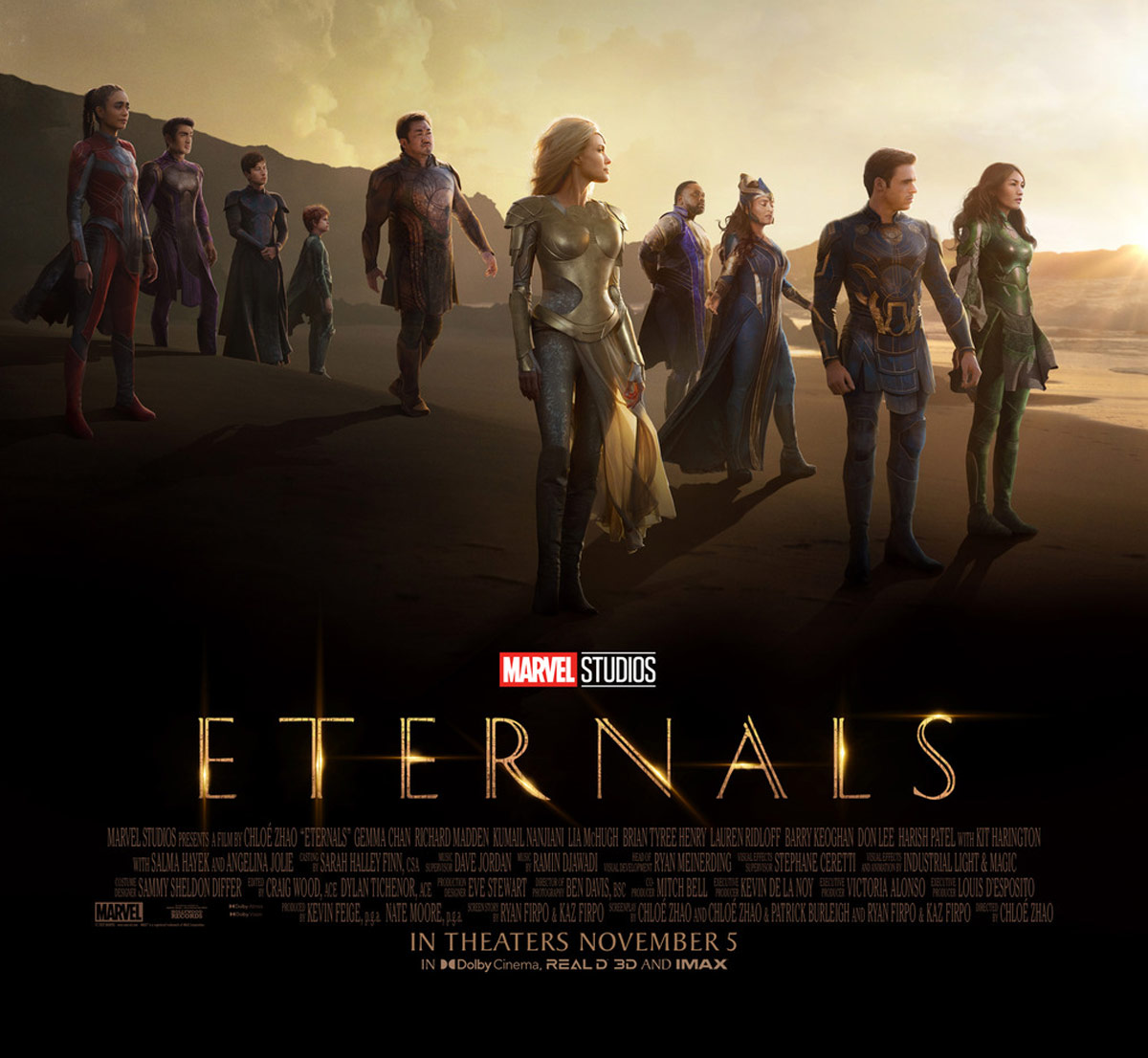 Eternals remains at the top at the weekend box office