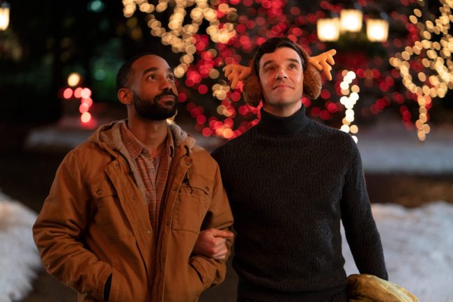 From Jingle Bells to Single Bells. When Peter (Michael Urie) returns home for the holidays, he begs his closest buddy Nick (Philemon Chambers) to join him, in order to avoid his family’s judgment about him being single.