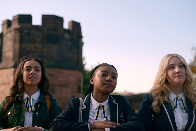 A trio of cheerleaders at a posh private school revive their former classmates’ anti-bullying club and team up to fight injustice in this teen thriller.