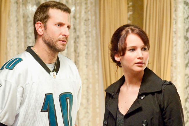 Jennifer Lawrence, 22, and Bradley Cooper, 37, play the unlikely couple in this book-to-film adaptation of Silver Linings Playbook. Despite Lawrence’s character being a 39-year-old widow in the novel, the young actress was cast to play opposite Cooper, giving the on-screen couple a 15-year age gap. 