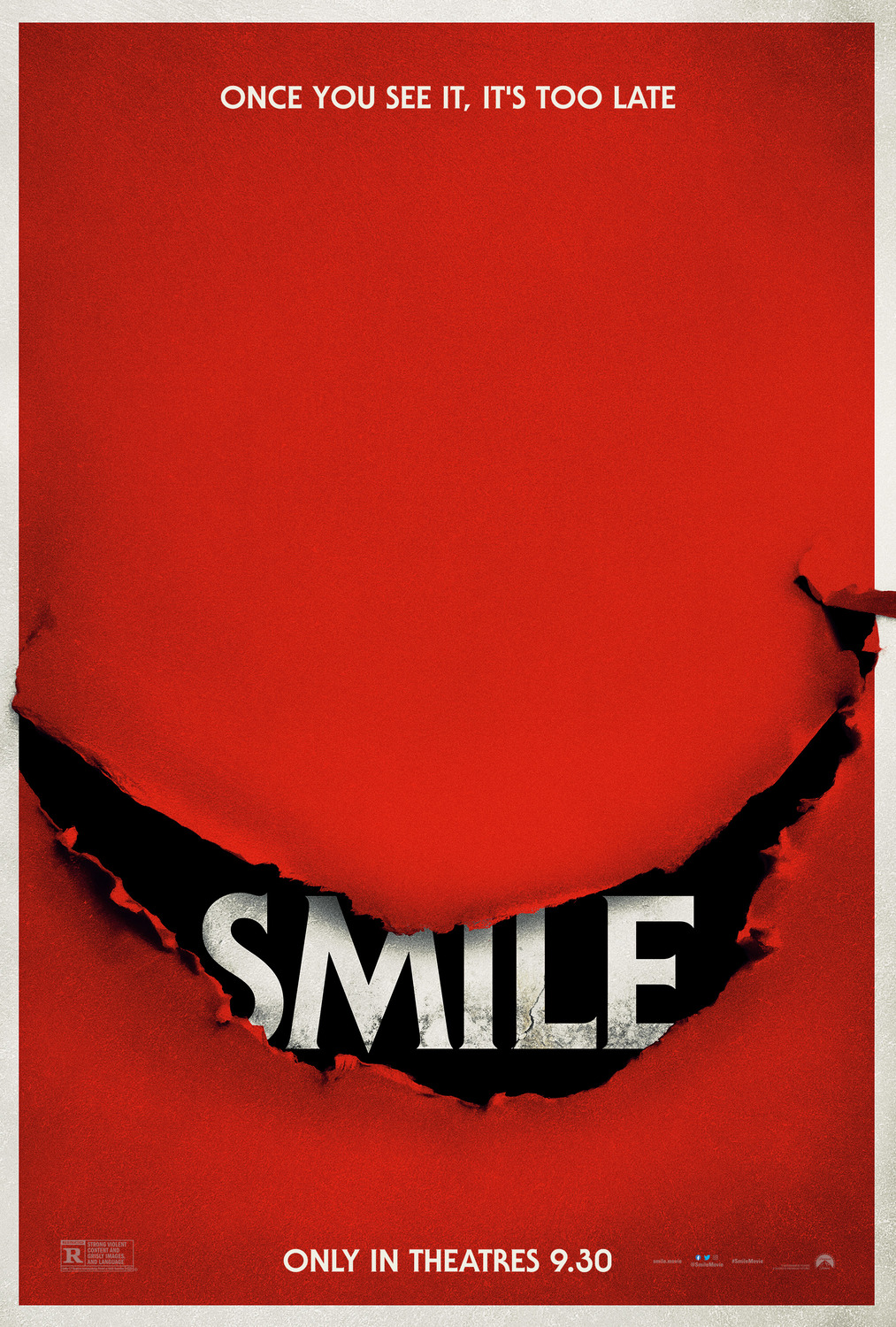 Smile tops the weekend box office again - Smile poster