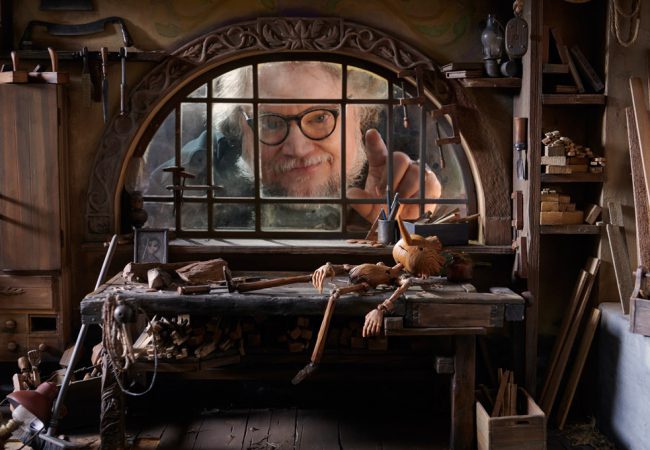 Oscar-winning filmmaker Guillermo del Toro reinvents the classic story of a wooden puppet named Pinocchio (Gregory Mann) brought to life by a grieving woodcarver named Geppetto (David Bradley) in this stunning stop-motion musical tale.