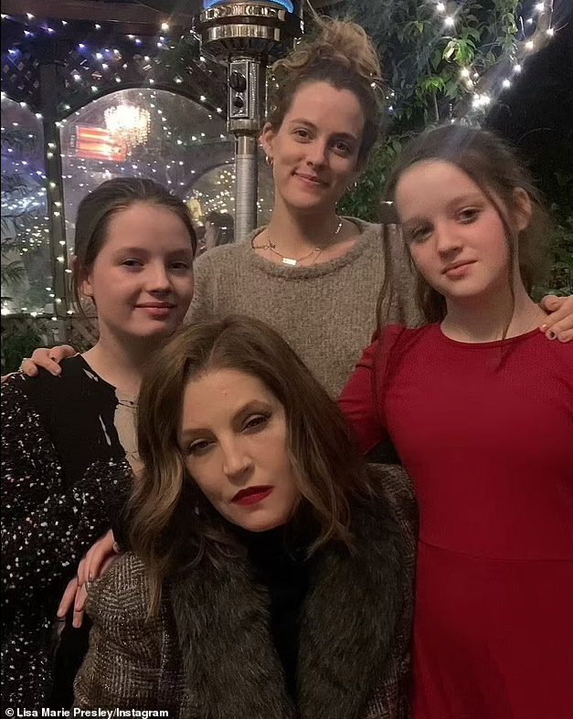 Lisa Marie posted this photo of herself with her daughters on Instagram with the caption: "I couldn’t have made it through without these three by my side."