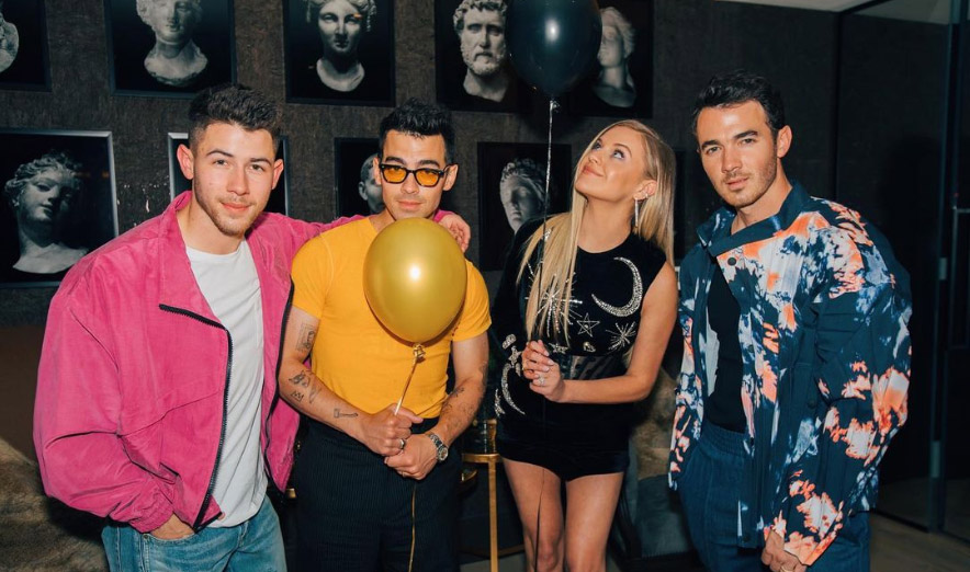 The Jonas Brothers and Kelsea Ballerini. Courtesy: @kelseaballerini Instagram