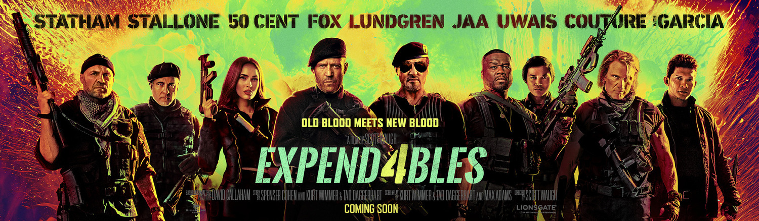 Expend4bles movie poster starring Jason Statham and Sylvester Stallone