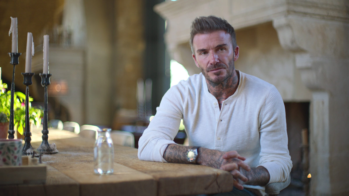 David Beckham in the Netflix mini-series Beckham