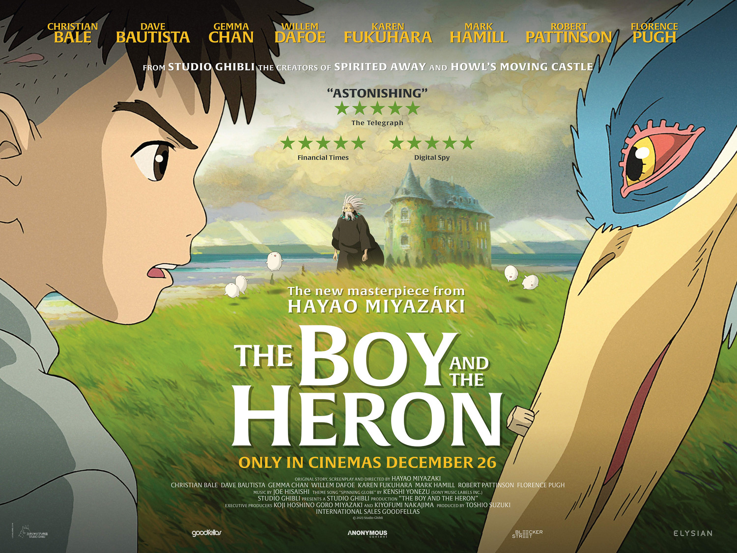 Miyazaki Hayao's 'The Boy and the Heron' is No. 1 at the Box
