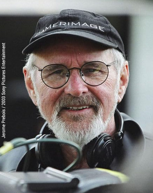 Norman Jewison on the set of his last film in 2003