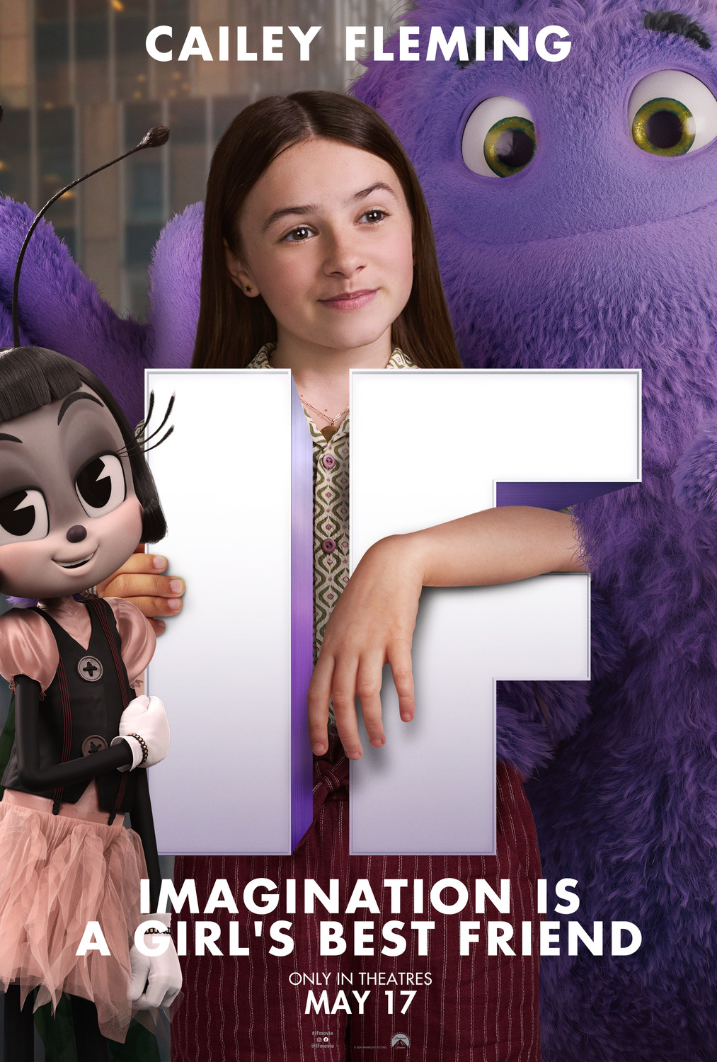 Cailey Fleming in a poster for IF