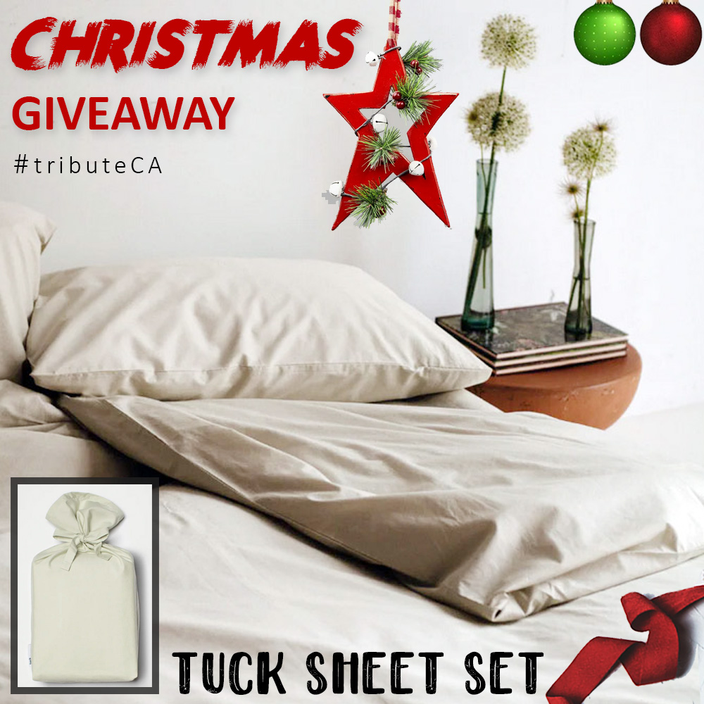 Christmas Giveaway #9 - Tuck Luxury The Crisp Sheet Set