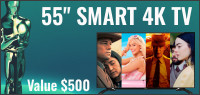 Tribute 2024 Oscar 55” Smart 4K TV Contest