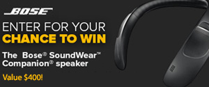 Bose Soundwear Companion Speaker contest