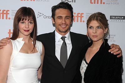 Amber Tamblyn, James Franco and Clemence Poesy
