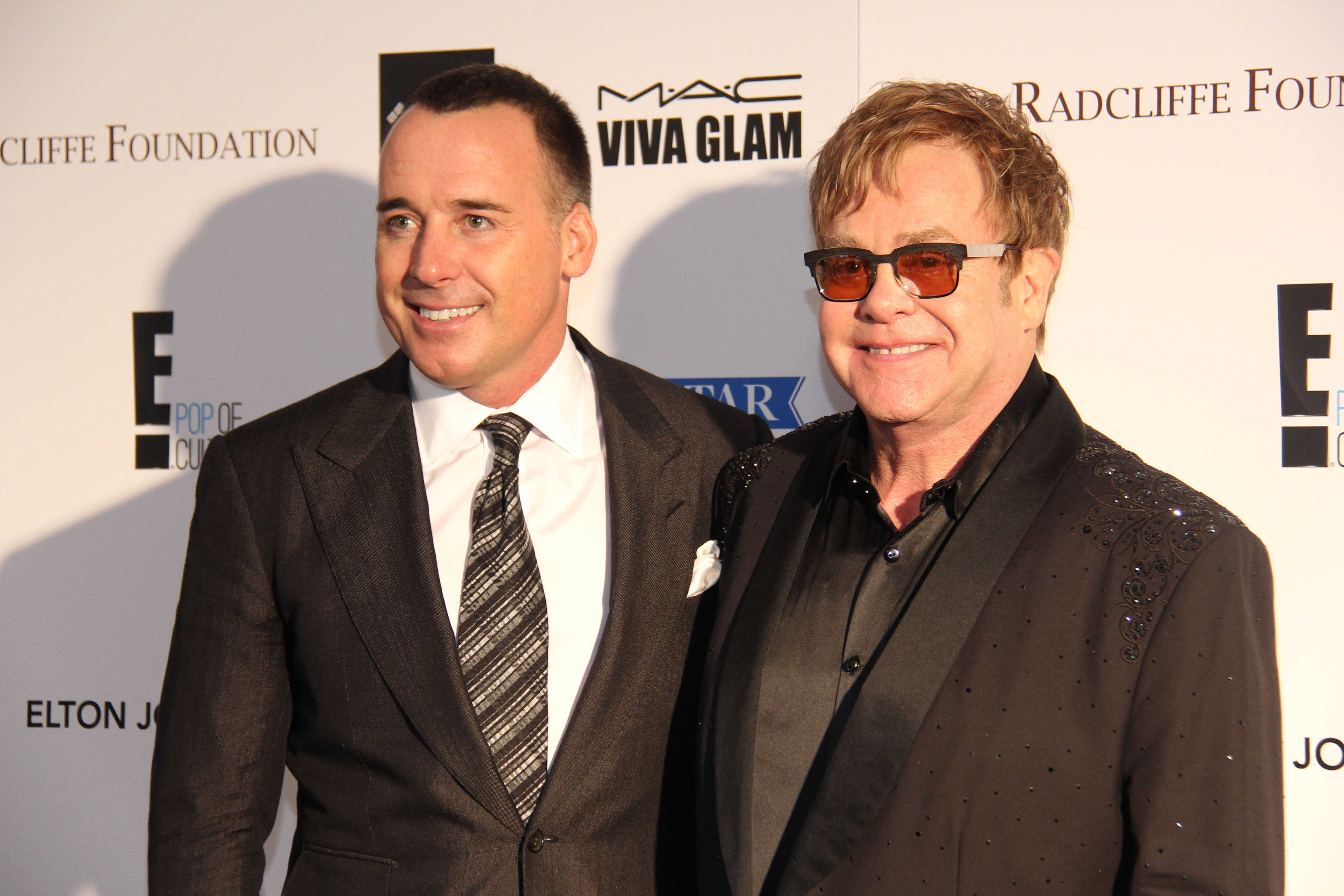 Sir Elton John and his partner David Furnish Toronto International