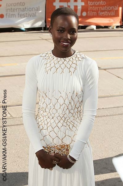 Lupita Nyong'o looking lovely at the premiere of 12 Years a Slave ...