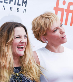 Drew Barrymore lights up the Miss You Already red carpet