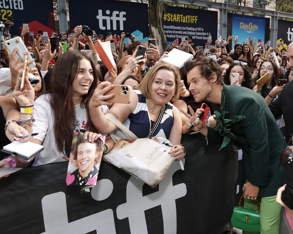 Harry Styles with fans Toronto International Film Festival TIFF